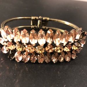 Clasp diamond bracelet gold/off white